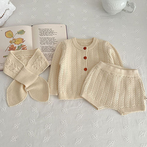 Girls' Cozy Knit Clothing Set | Warm & Stylish Outfit for Play