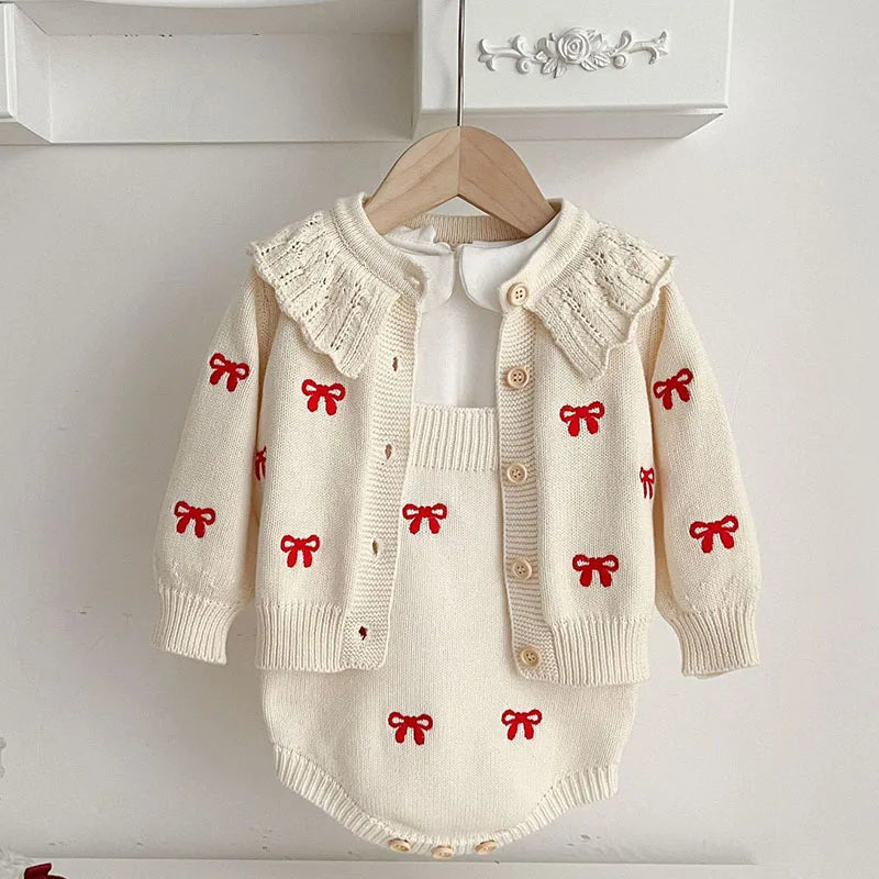 Girls' Cozy Knit Clothing Set | Warm & Stylish Outfit for Play