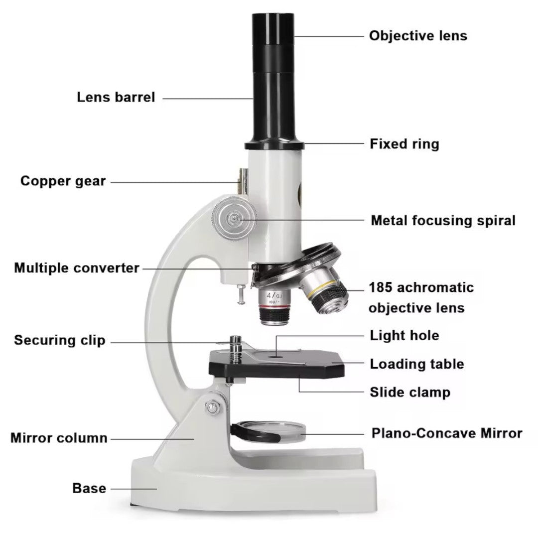 Educational Microscope for Kids | Adjustable Magnification Up to 2400x