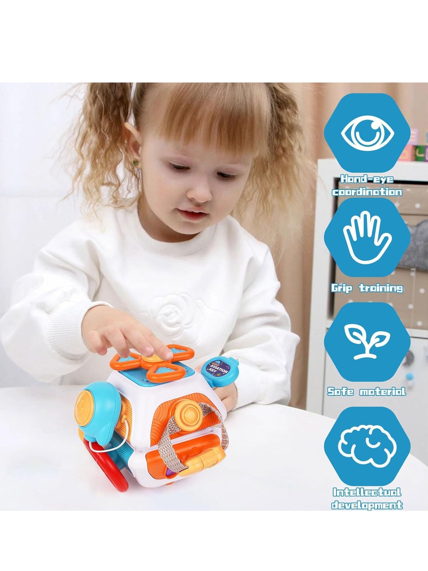 Montessori Cube Toy | Non-Toxic Interactive Learning for Toddlers