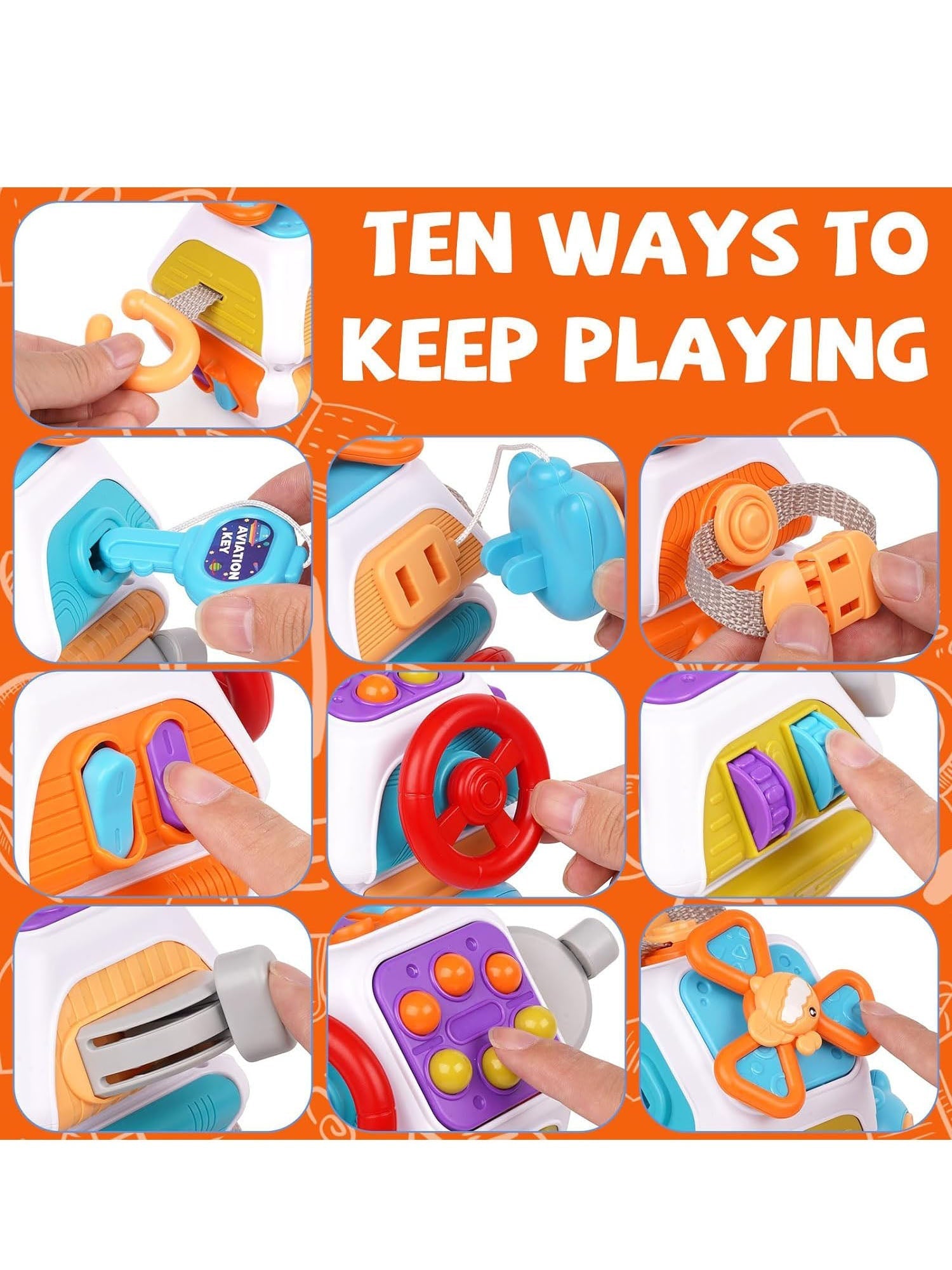 Montessori Cube Toy | Non-Toxic Interactive Learning for Toddlers