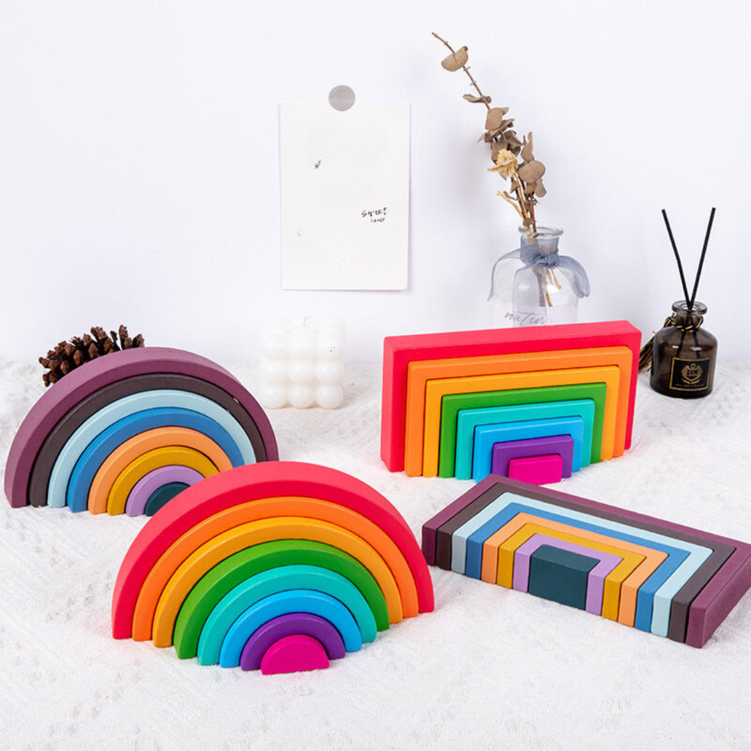 Wooden Color Sorting Blocks | Promote Cognitive and Motor Skills