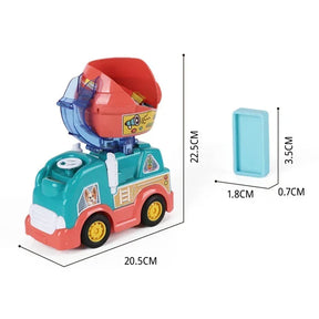 Montessori Domino Truck Toy | Automatic Setup for Creative Play
