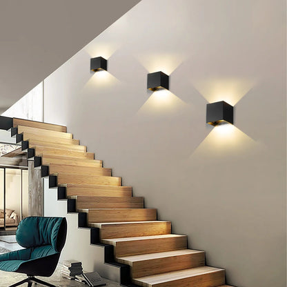 Motion Sensor Wall Light | Modern Cube Design for Hands-Free Illumination