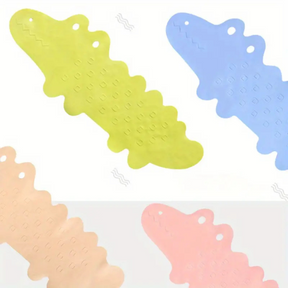 Non-Slip Bath Mat for Kids | Fun Crocodile Design, Durable PVC