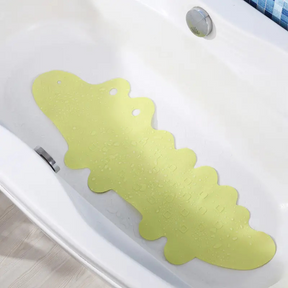 Non-Slip Bath Mat for Kids | Fun Crocodile Design, Durable PVC
