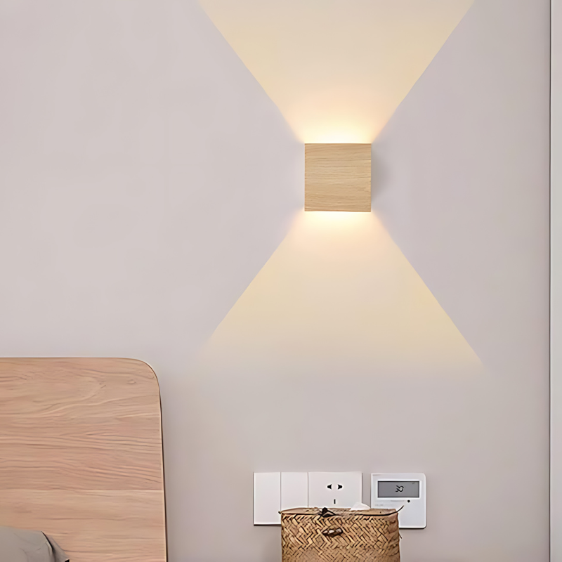 Wooden LED Wall Light | Scandinavian Design for Cozy Spaces