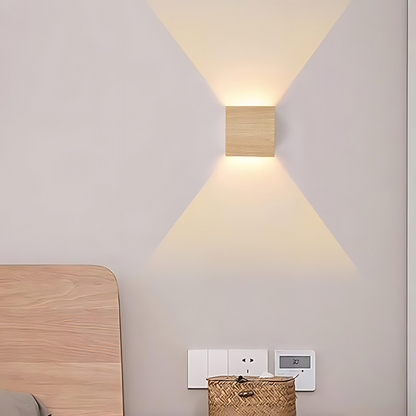Wooden LED Wall Light | Scandinavian Design for Cozy Spaces