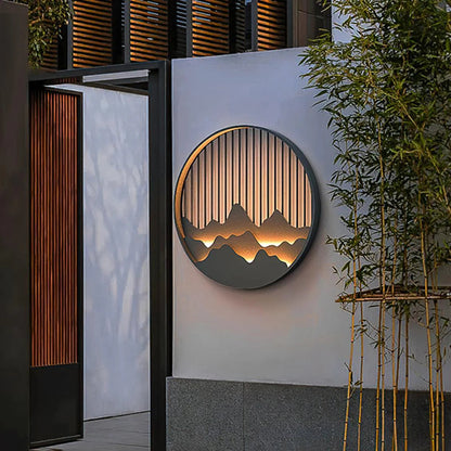 Outdoor Mountain Wall Lamp | Elegant LED Lighting for Exteriors