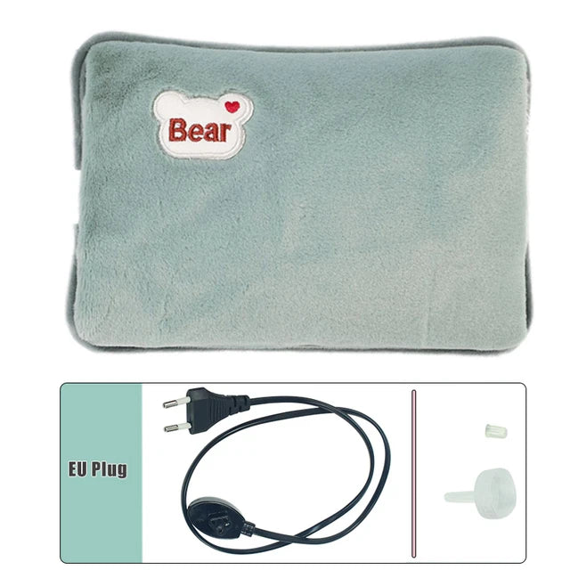 Rechargeable Hot Water Bottle | Soft Plush for Cozy Warmth