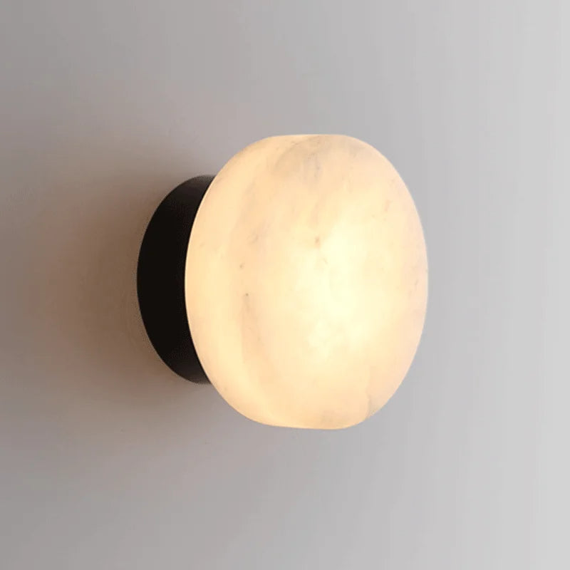 Marble Wall Sconce | Modern Minimalist Design Accent