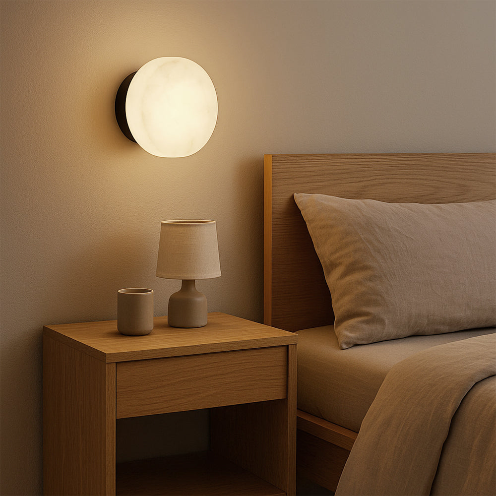 Marble Wall Sconce | Modern Minimalist Design Accent