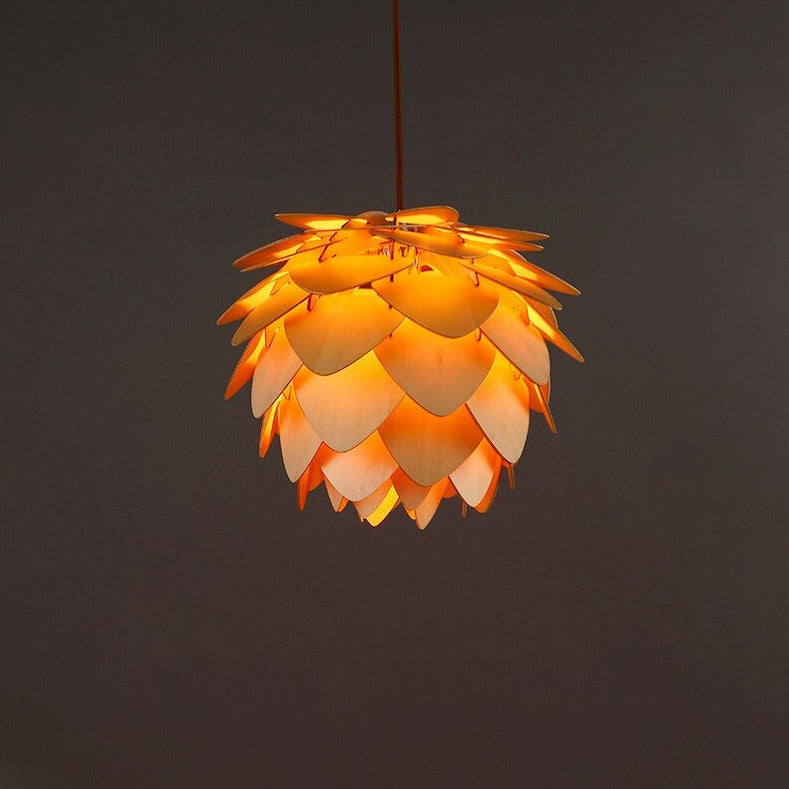 Rustic Wooden Pendant Light | Handmade Nature-Inspired Design