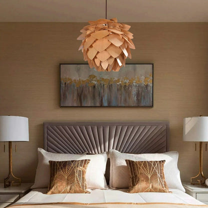 Rustic Wooden Pendant Light | Handmade Nature-Inspired Design