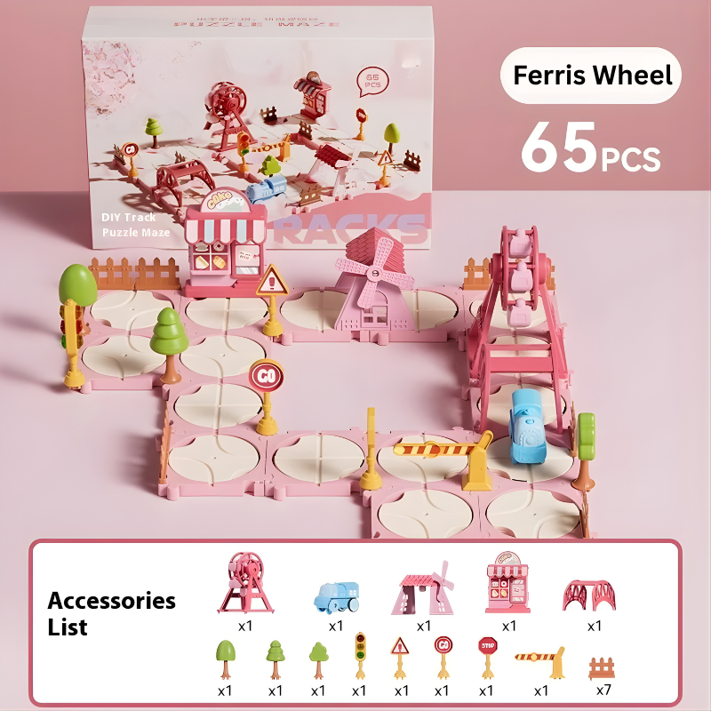 Creative Puzzle Track Set | Montessori-Inspired Learning Toy