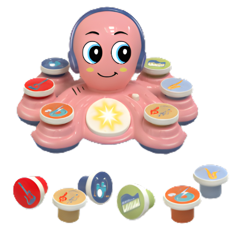 Musical Octopus Toy for Toddlers | Interactive Sound and Stacking Fun