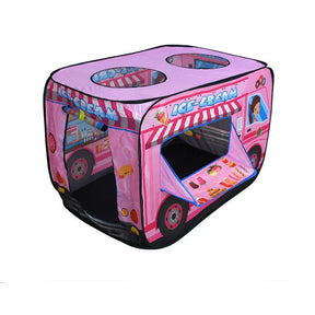 Kids Play Tent | Foldable Design with Bus & Firetruck Prints