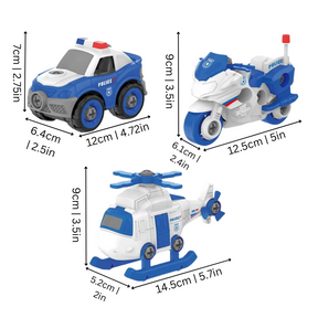 Buildable Construction Vehicle Set | Boosts Creativity and Problem-Solving Skills