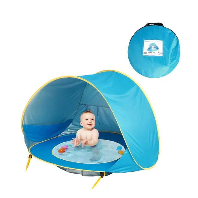 Portable Beach Tent for Baby | UV Protection with Integrated Bath