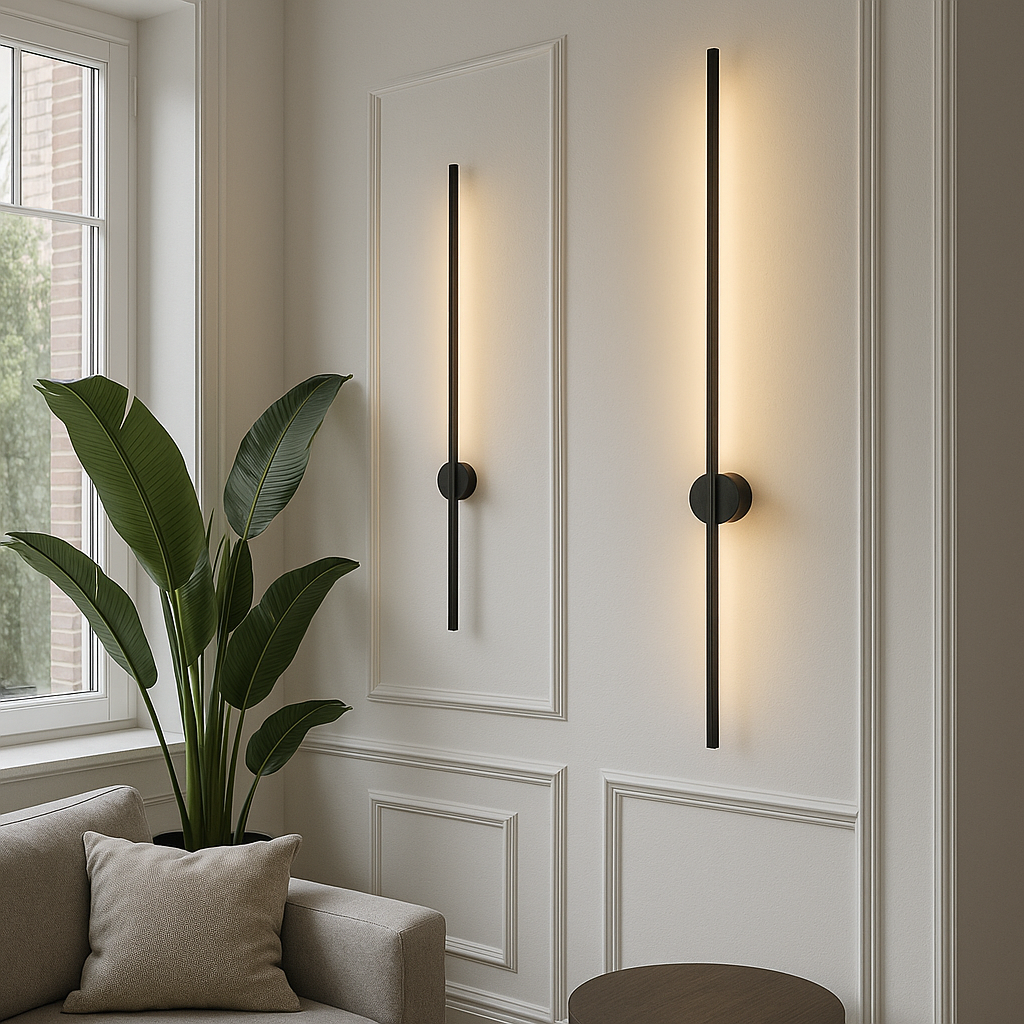 Linear Wall Lamp | Sleek Minimalist Design with Warm LED Light