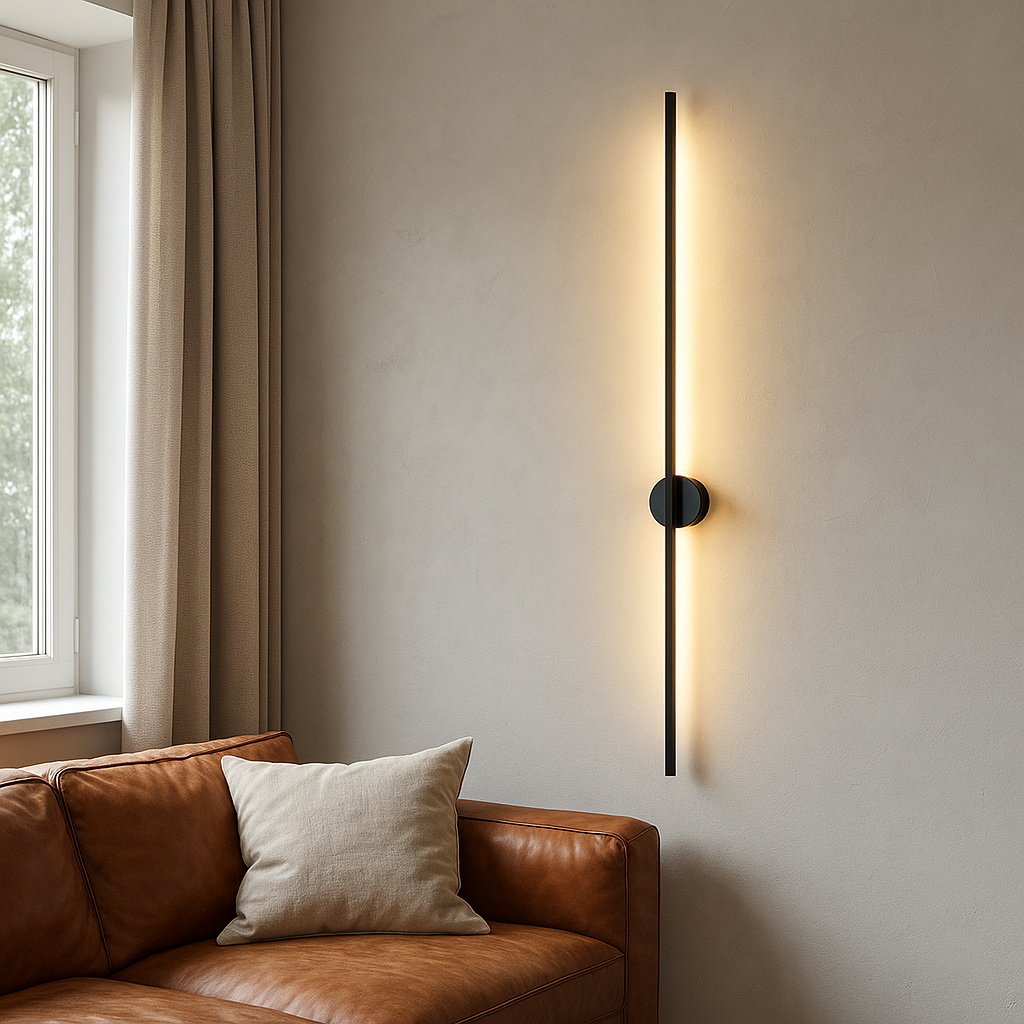 Linear Wall Lamp | Sleek Minimalist Design with Warm LED Light