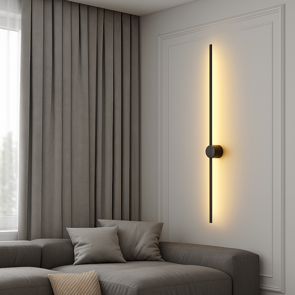Linear Wall Lamp | Sleek Minimalist Design with Warm LED Light