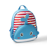 Striped Animal Backpack for Kids | Cute Design with Colorful Animals