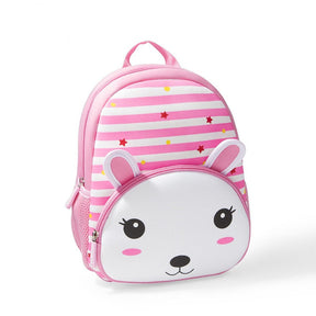 Striped Animal Backpack for Kids | Cute Design with Colorful Animals