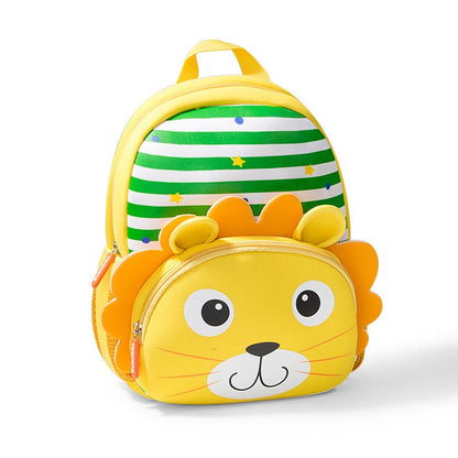 Striped Animal Backpack for Kids | Cute Design with Colorful Animals