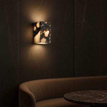 Marble Wall Lamp | Elegant Cube Design for Modern Interiors
