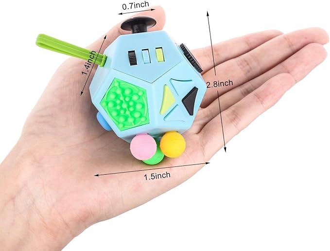 12-in-1 Anti-Stress Cube | Durable Sensory Toy for Focus