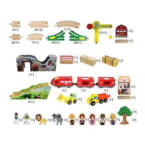 Wooden Train Set Adventure | Inspires Imagination and Creativity