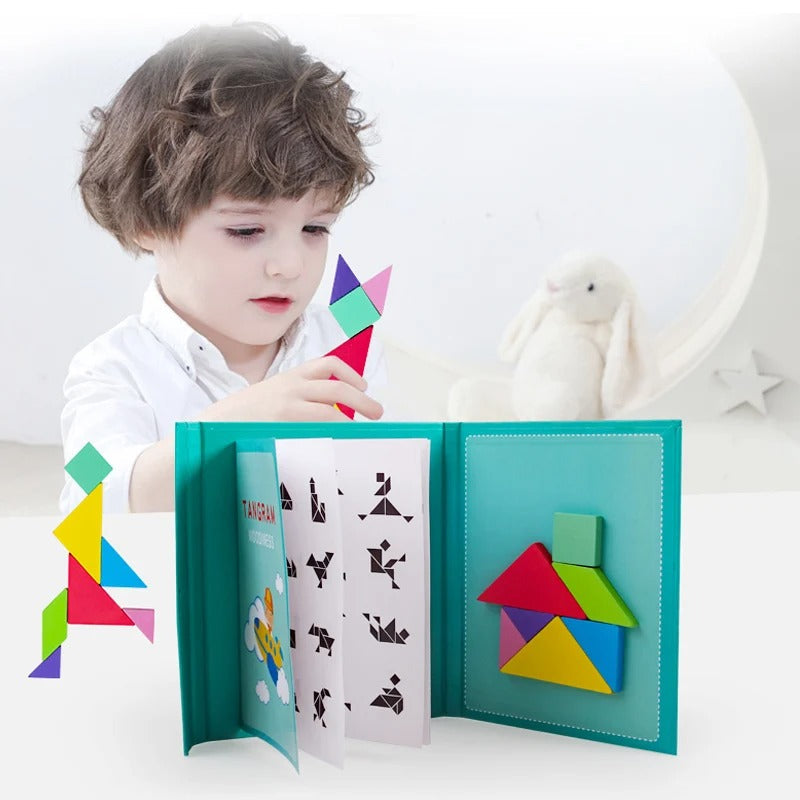 Geometric Puzzle Game | Magnetic Base for Creative Learning