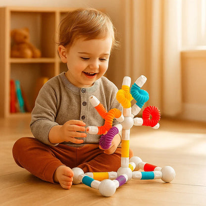 Magnetic Building Set | Flexible Shapes for Creative Play