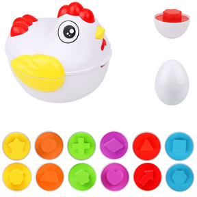 Shape Matching Puzzle Toy | Engaging Colorful Egg Sorting Game