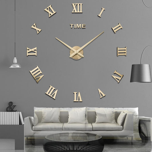 Nordic Wall Clock | Modern Geometric Design with 3D Effect