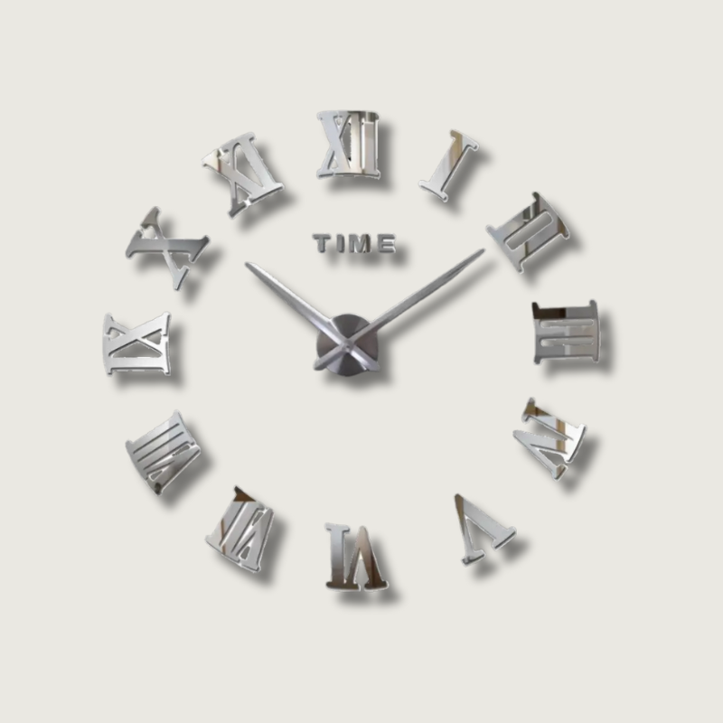 Nordic Wall Clock | Modern Geometric Design with 3D Effect