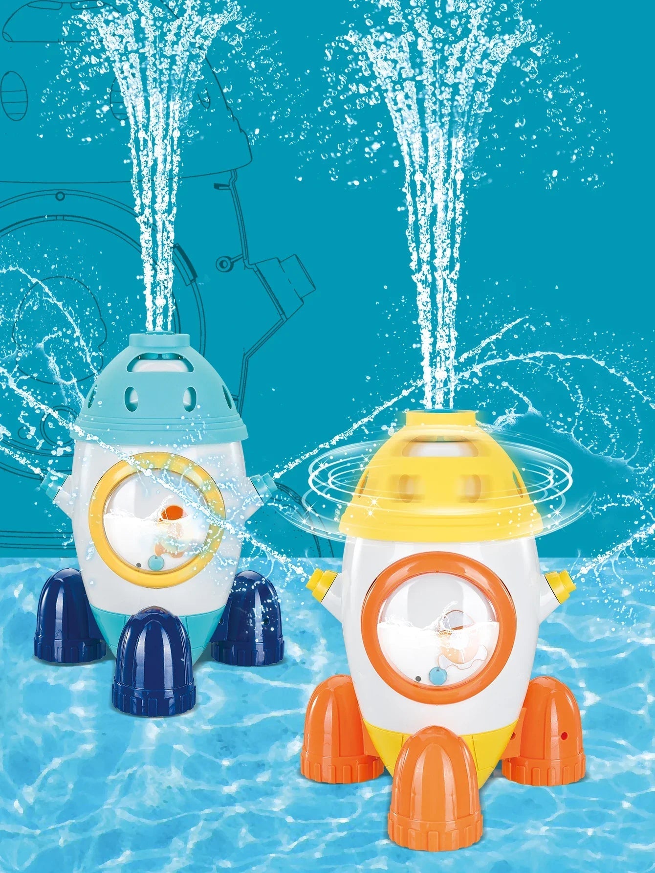 Rocket Fountain Toy | Encourages Active Outdoor Imaginative Play