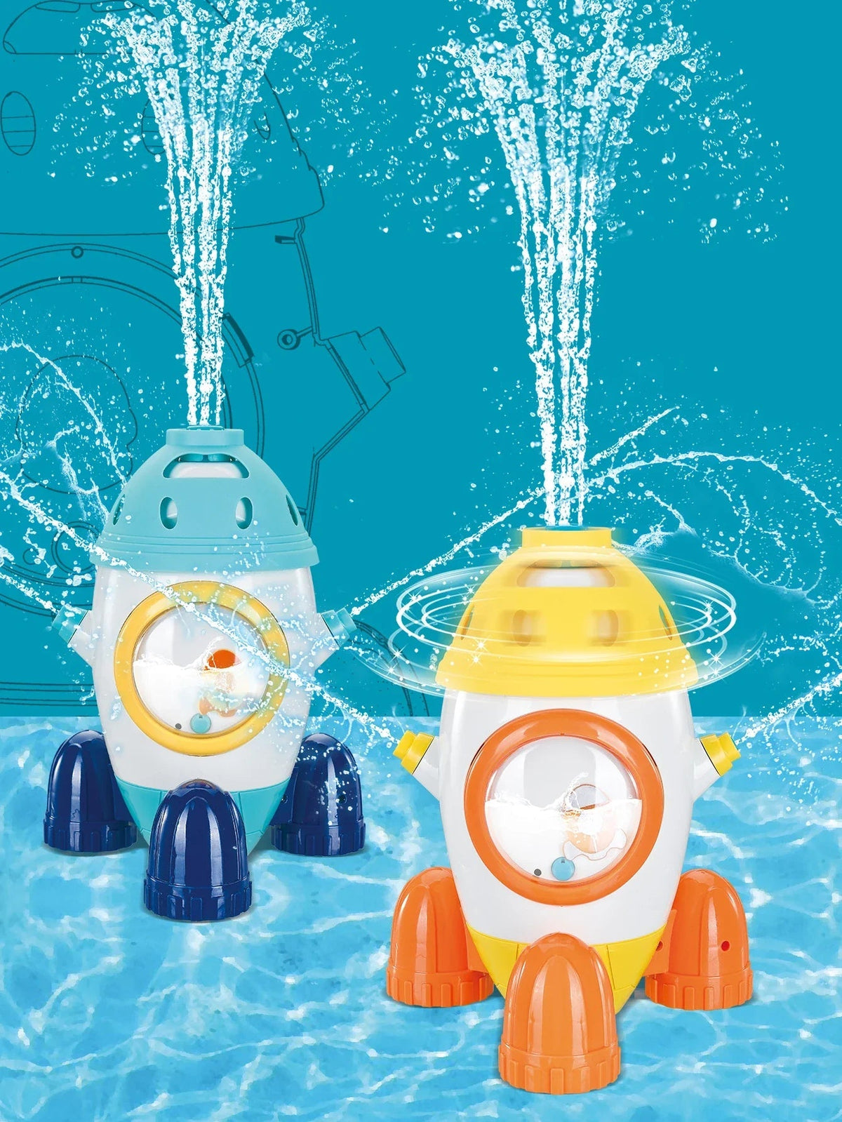 Rocket Fountain Toy | Encourages Active Outdoor Imaginative Play