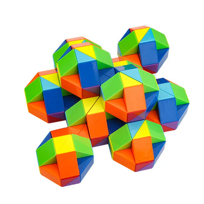 Colorful Snake Cube Puzzle | Non-Toxic, Creative Fun