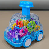 Gear-Driven Push Car Toy | Visible Gear System for Coordination