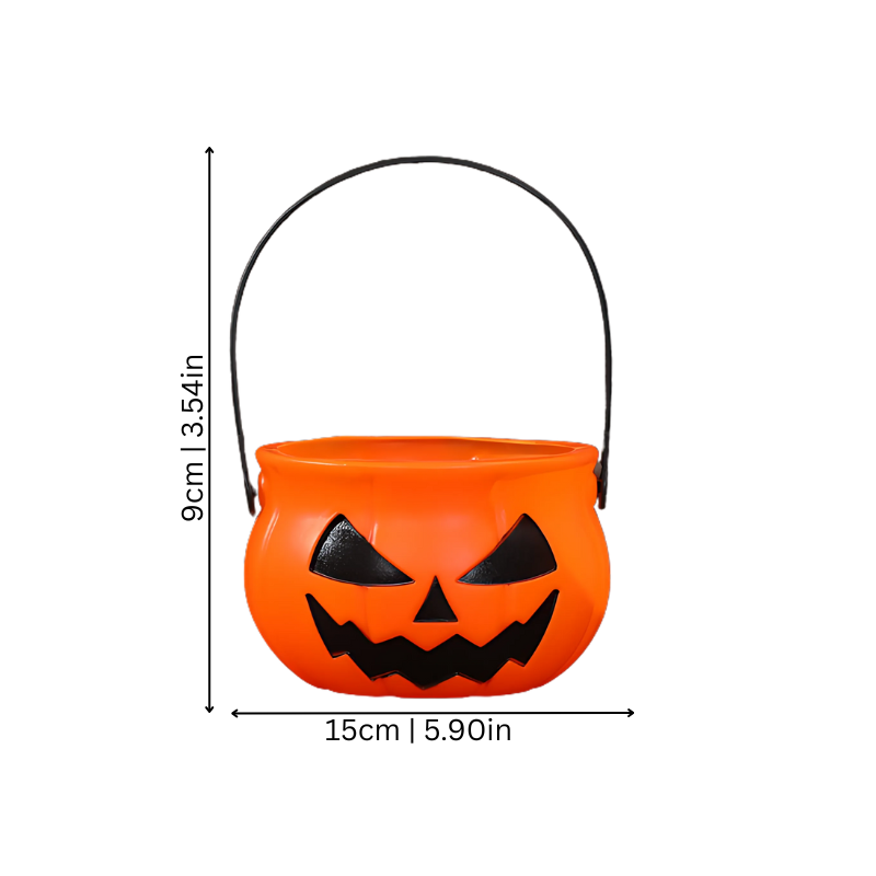 Halloween Squeaky Toy Set | Fun Pumpkin Container with 30 Pieces