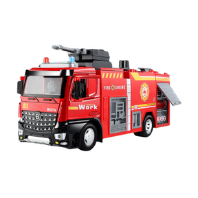 Fire Truck Toy with Water Jet | Sturdy All-Terrain Rescue Vehicle