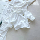 Children's Striped Shirt | Soft Cotton with Smiley Patch