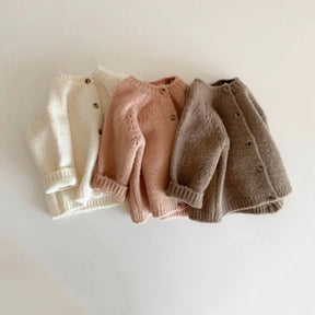 Knitted Kids Vest | Warm Cotton Cardigan for Toddlers
