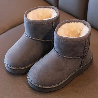 Kids Winter Fleece Boots | Warm, Non-Slip, Easy to Wear