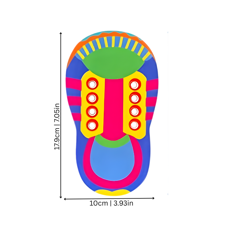 Shoe Tying Learning Toy | Colorful Interactive Fine Motor Skills