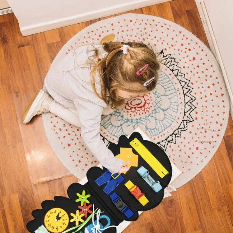 Toddler Activity Board Set | Dino Felt Book with Sensory Features
