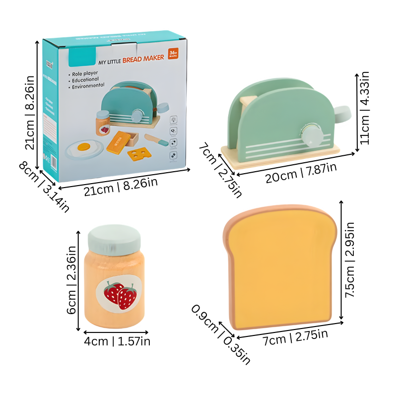 Wooden Breakfast Role Play Set | Inspires Imagination and Family Fun