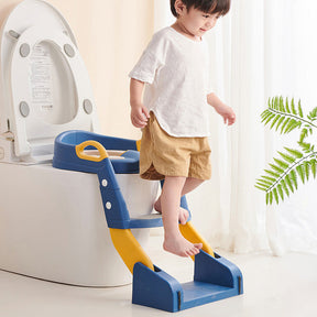 Toddler Toilet Training Seat | Adjustable Safe Plastic with Steps